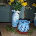 Vase and candlestick - For interior - felting