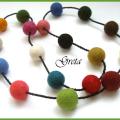 Colours - Necklaces - felting