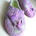 Soon spring ... - Shoes & slippers - felting