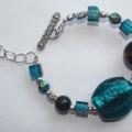 Sparkling blue - Bracelets - beadwork