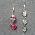 Hearts ... - Earrings - beadwork