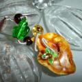 Amber grozis - Neck pendants - beadwork