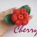 Rolls up =) - Hair accessories - felting