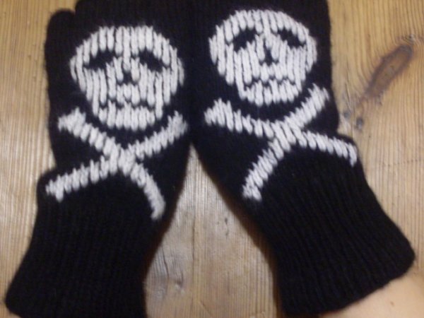 Gloves with skulls - Gloves & mittens