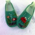 Ocean-bottom 2 - Shoes & slippers - felting