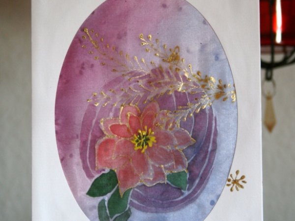 postcard " Kaledine Zvaigzde " - Serigraphy