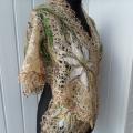 Openwork mantle of tenderness touch - Wraps & cloaks - felting