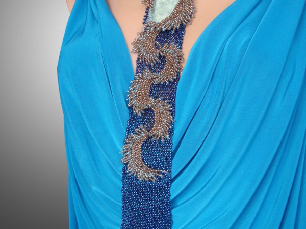 Tie " Dragon " - Biser