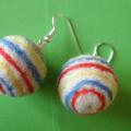 Streaks - Earrings - felting