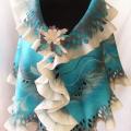 Turquoise elegance - Wraps & cloaks - felting