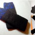 Kits with blue beads - Wristlets - knitwork