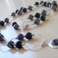 Necklace with obsidian - Necklace - beadwork