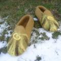 " A trip to the winter " - Shoes & slippers - felting