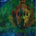 Fairytale castle - Oil painting - drawing
