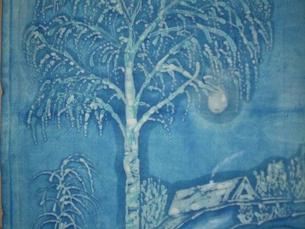 Winter night - Batik