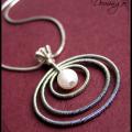 Silver pendant No.38 - Neck pendants - beadwork