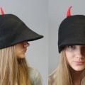 Felt cap " Devil " - Hats - felting