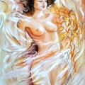 Passion - Oil painting - drawing