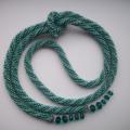 Tows " emerald " - Necklace - beadwork