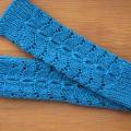 Blue braids - Wristlets - knitwork