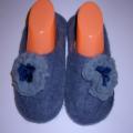 blue with gelyte - Shoes & slippers - felting