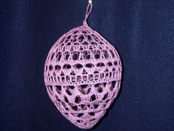 Crochet 3D Easter egg 2 - Lace