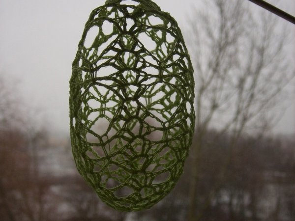 Crochet 3D Easter egg 4 - Lace