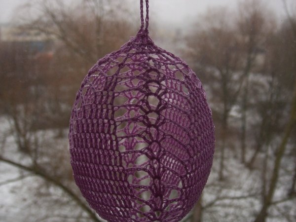 Crochet 3D Easter egg 5 - Lace