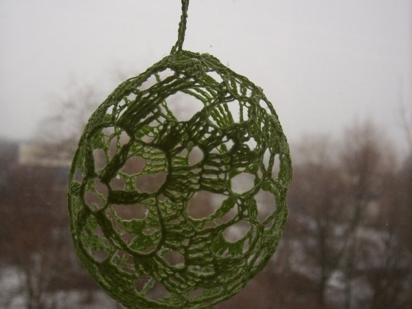 Crochet 3D Easter egg 6 - Lace