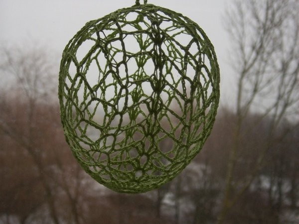 Crochet 3D Easter egg 7 - Lace