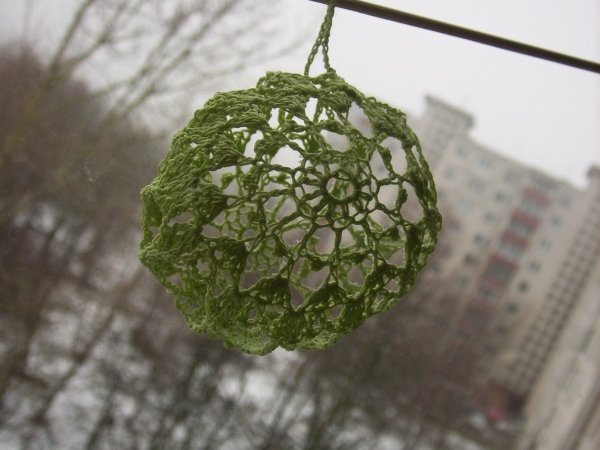Crochet 3D Easter egg 8 - Lace