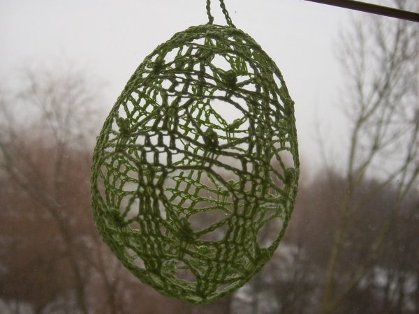 Crochet 3D Easter egg 9 - Lace