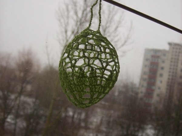 Crochet 3D Easter egg 10 - Lace