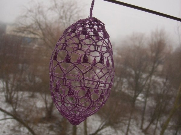 Crochet 3D Easter egg 11 - Lace