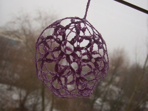 Crochet 3D Easter egg 12 - Lace