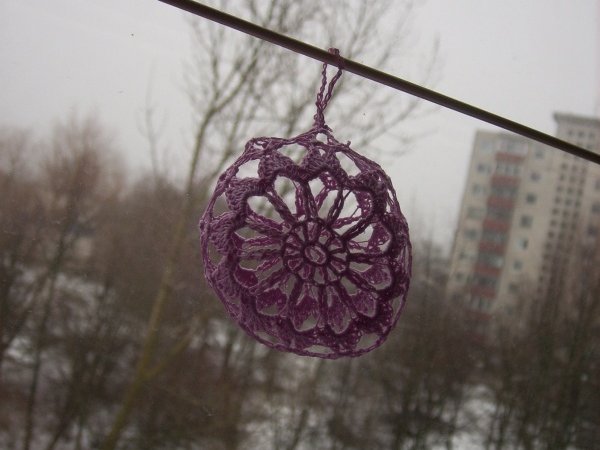 Crochet 3D Easter egg 13 - Lace