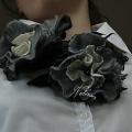 Gray flowers - Accessories - felting