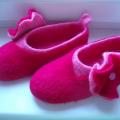 Raspberry - Shoes & slippers - felting