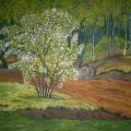 Bird cherry - Oil painting - drawing