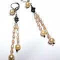 Upin pearl seduction - Earrings - beadwork
