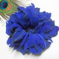 BLUE VARNISHED BROOCH - Brooches - beadwork