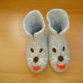 pilkuciai tapukai - Shoes & slippers - felting