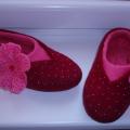 Strawberries - Shoes & slippers - felting