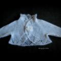 Bolero is kid mohair - Baptism clothes - knitwork