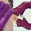 Lilac - Wristlets - felting