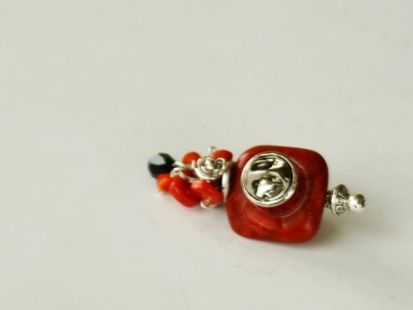Brooch " flames " 3
