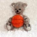 Teddy bear - Pendants - felting