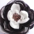 Brooch.Dark chocolate and milk duet - Accessory - sewing
