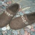 brown - Shoes & slippers - felting