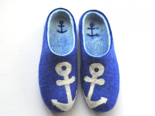 Veltinio šlepetės INKARAI/Felted slipper 1